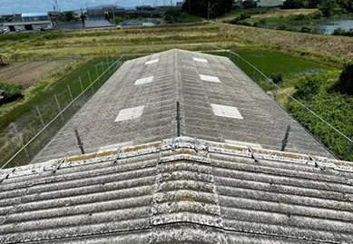 ストレート屋根板金カバールーフ工事前
