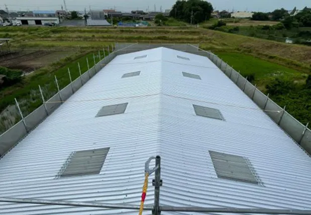 ストレート屋根板金カバールーフ