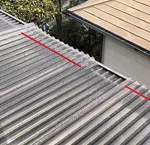 波板屋根、波板屋根部分交換